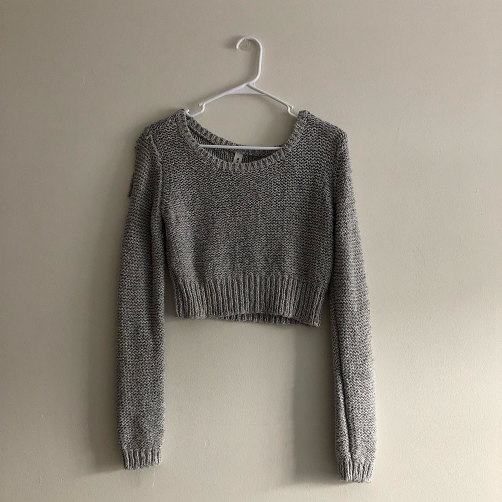 Cropped Knit Sweater